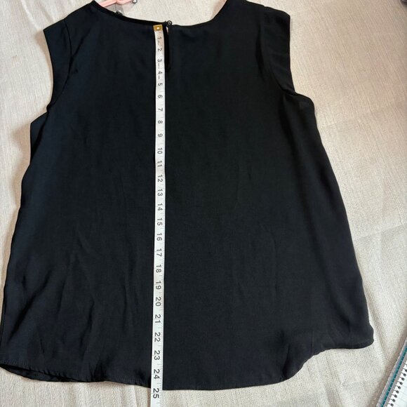 NWT Apt. 9 Womens Black Sleeveless Top With Rhinestone Detail  Size L - Picture 8 of 10